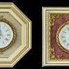 Orologi da parete in cornici in legno, orologi in ceramica complemento d'arredo, Made in Italy, articolo da regalo, Wall clock